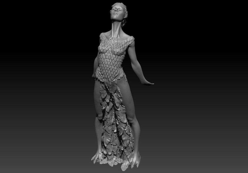 3D Scan to Fully Upscaled Physical Model - Sam Holland - Cerridwen Sculpture - Special Feature (Copyright Superscan 3D).